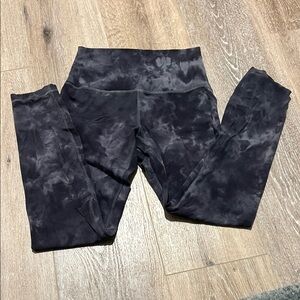 Black Tie-Dye Lulu lemon Leggings